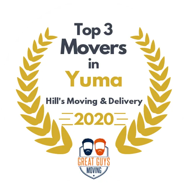 Top 3 Movers in Yuma, AZ 2020 award