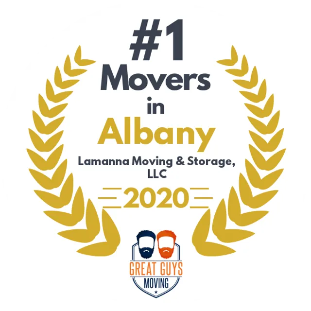 #1 Ranked Movers in Albany, NY 2020 award