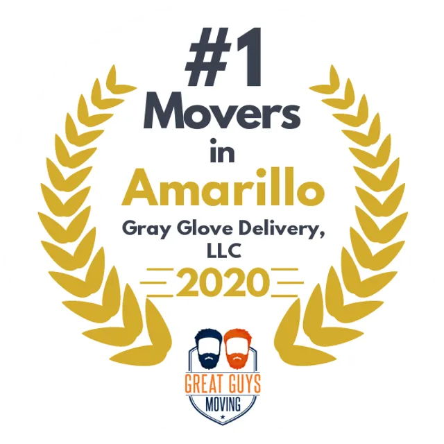 #1 Ranked Movers in Amarillo, TX 2020 award