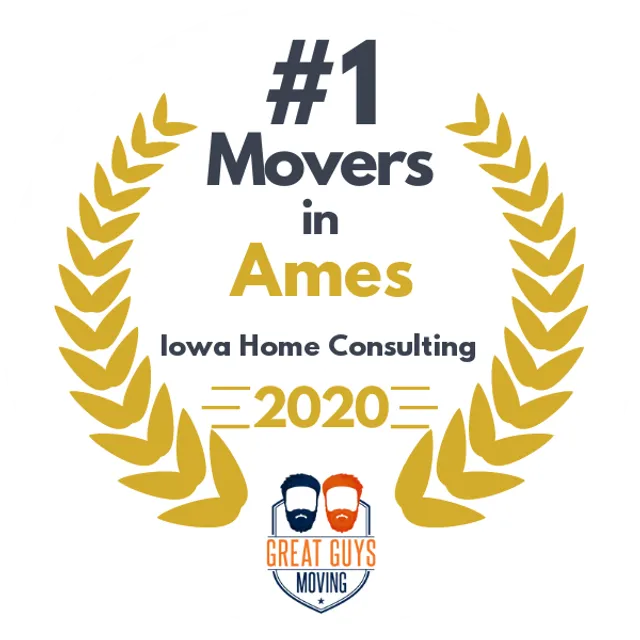 #1 Ranked Movers in West Des Moines, IA 2020 award