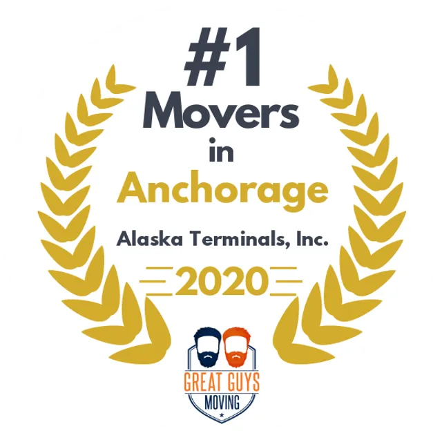 #1 Ranked Movers in Anchorage, AK 2020 award