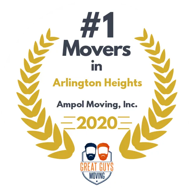 #1 Ranked Movers in Aurora, IL 2020 award