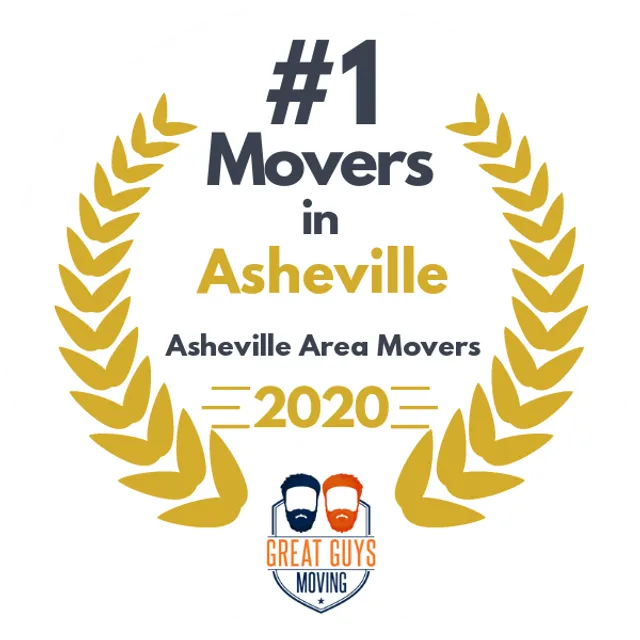 #1 Ranked Movers in Asheville, NC 2020 award