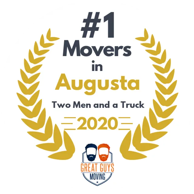 #1 Ranked Movers in Augusta, GA 2020 award