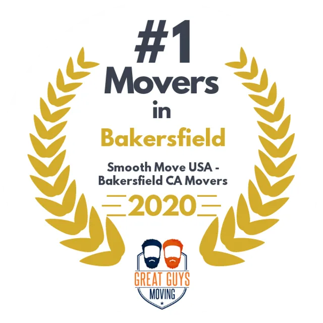 #1 Ranked Movers in Fresno, CA 2020 award