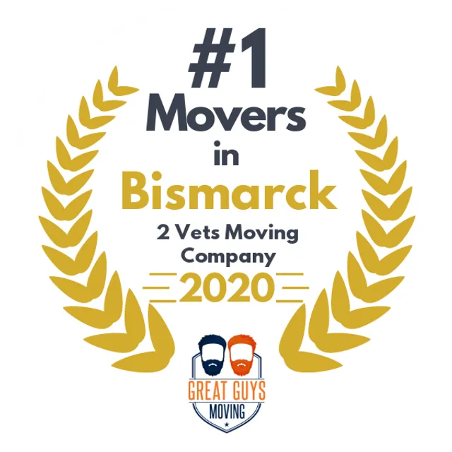 #1 Ranked Movers in Fargo, ND 2020 award