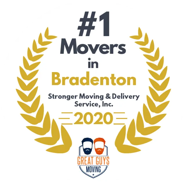 #1 Ranked Movers in St. Petersburg, FL 2020 award