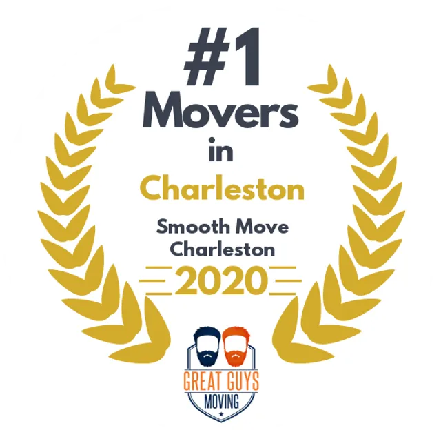 #1 Ranked Movers in Charleston, SC 2020 award