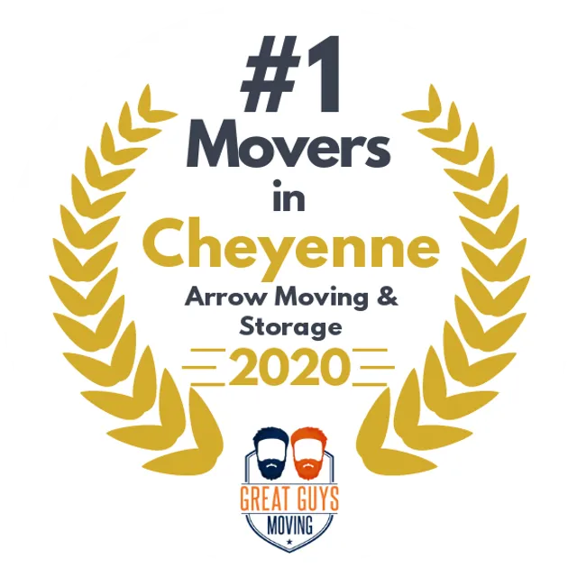 #1 Ranked Movers in Cheyenne, WY 2020 award