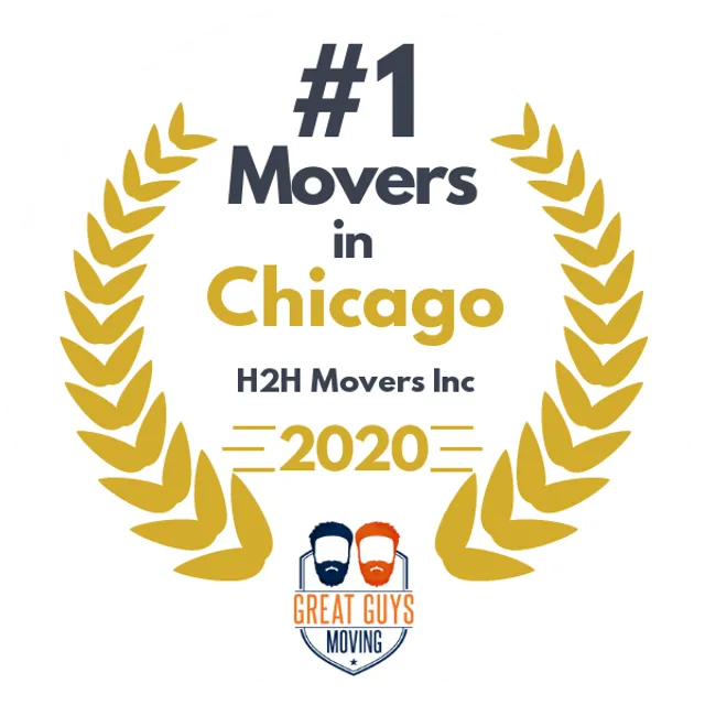 #1 Ranked Movers in Chicago, IL 2020 award