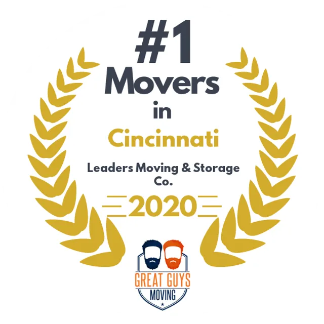 #1 Ranked Movers in Cincinnati, OH 2020 award