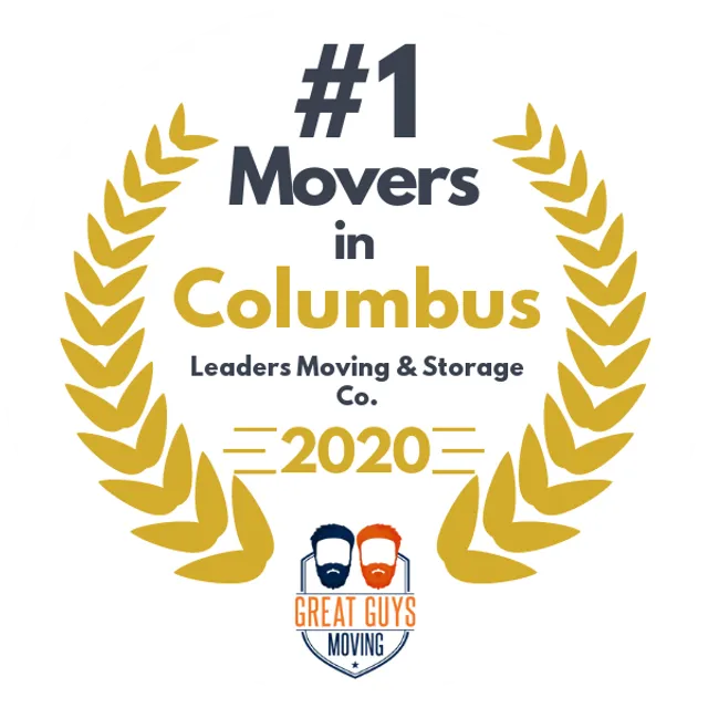 #1 Ranked Movers in Columbus, OH 2020 award