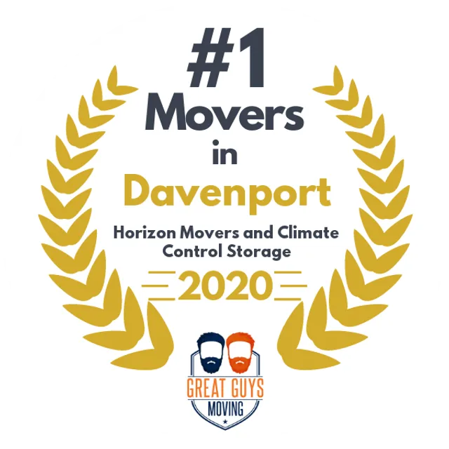 #1 Ranked Movers in Cedar Rapids, IA 2020 award