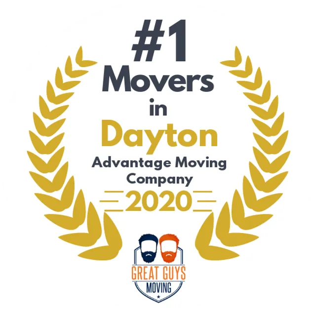 #1 Ranked Movers in Dayton, OH 2020 award