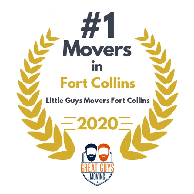 #1 Ranked Movers in Fort Collins, CO 2020 award