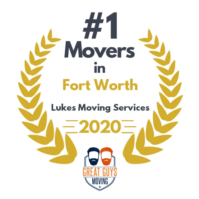 #1 Ranked Movers in Fort Worth, TX 2020 award