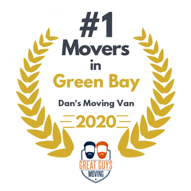 #1 Ranked Movers in Green Bay, WI 2020 award