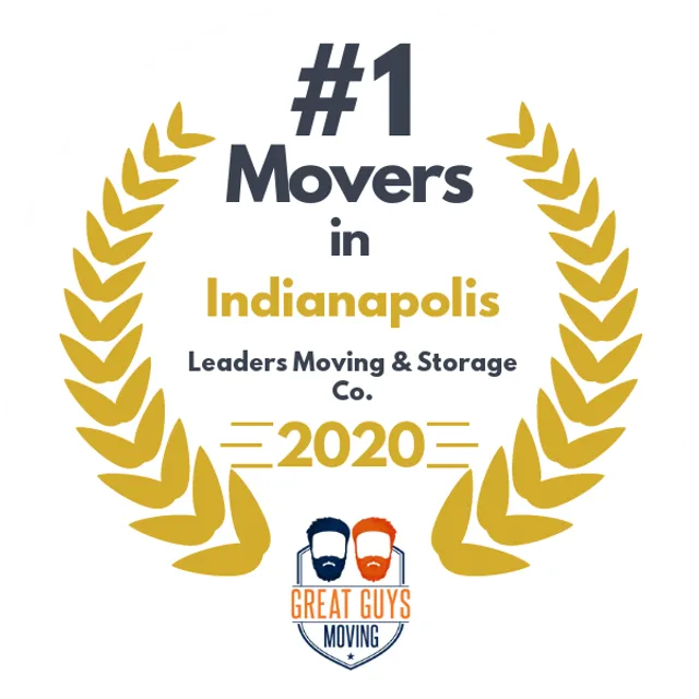 #1 Ranked Movers in Indianapolis, IN 2020 award