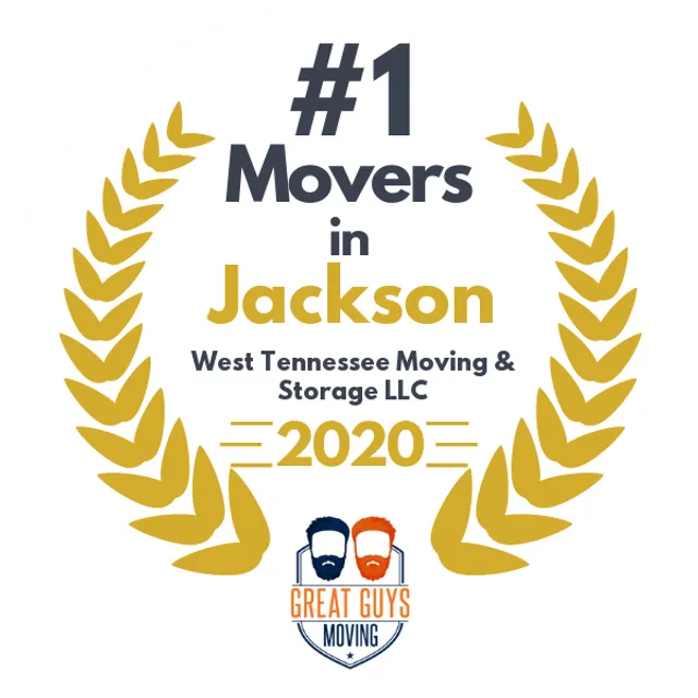 #1 Ranked Movers in Jackson, TN 2020 award