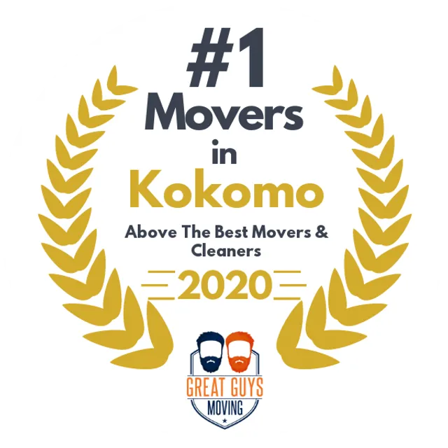 #1 Ranked Movers in Kokomo, IN 2020 award