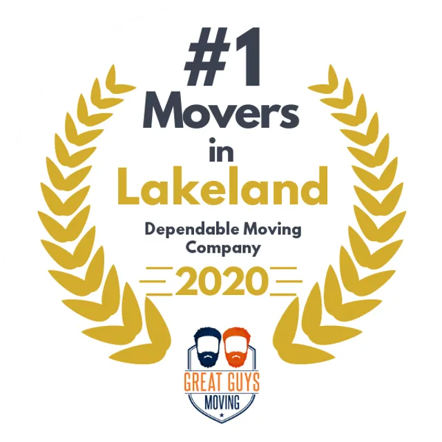 #1 Ranked Movers in St. Petersburg, FL 2020 award