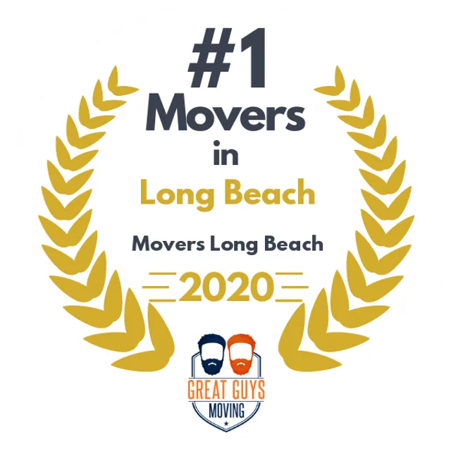 #1 Ranked Movers in Long Beach, CA 2020 award