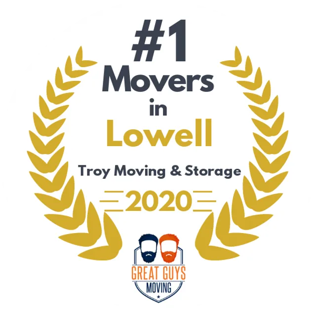 #1 Ranked Movers in Worcester, MA 2020 award