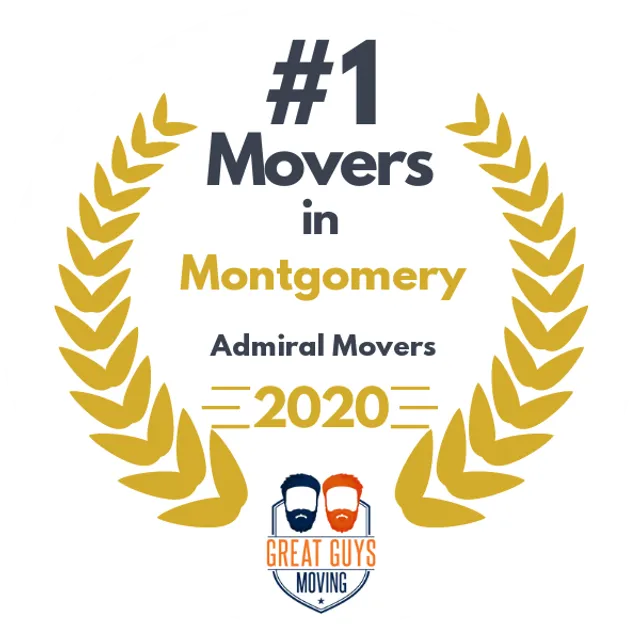 #1 Ranked Movers in Montgomery, AL 2020 award