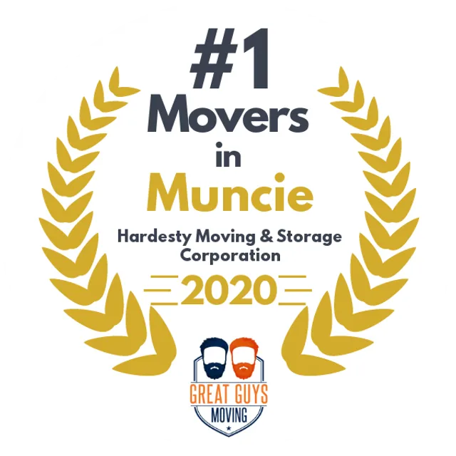 #1 Ranked Movers in Muncie, IN 2020 award