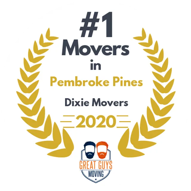 #1 Ranked Movers in Miami, FL 2020 award