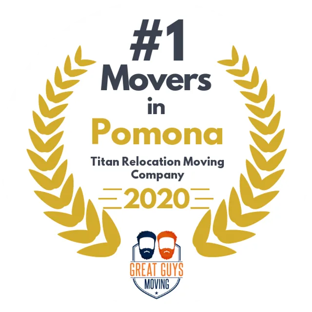 #1 Ranked Movers in Long Beach, CA 2020 award