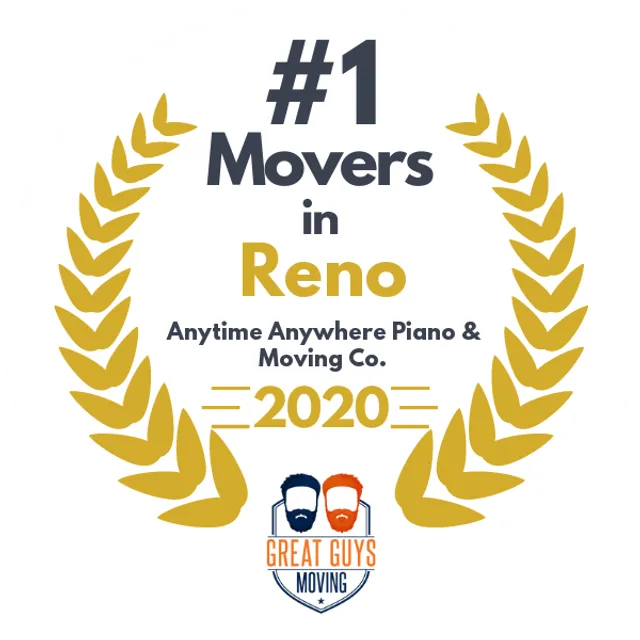 #1 Ranked Movers in Reno, NV 2020 award