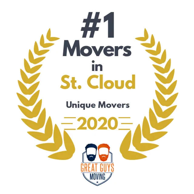 #1 Ranked Movers in St. Cloud, MN 2020 award