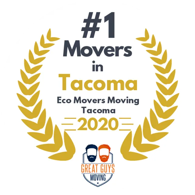 #1 Ranked Movers in Tacoma, WA 2020 award