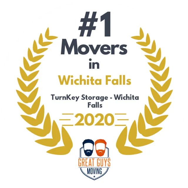 #1 Ranked Movers in Wichita Falls, TX 2020 award