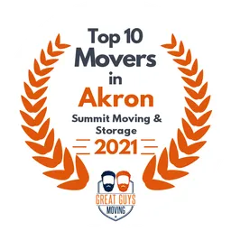 top 10 ranked movers in akron 2021 summit moving storage image