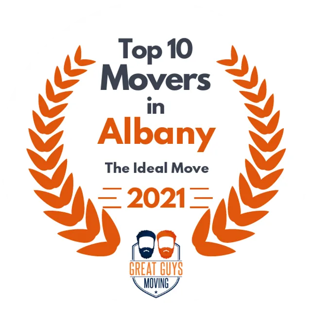 Top 10 Movers in Albany, NY 2021 award