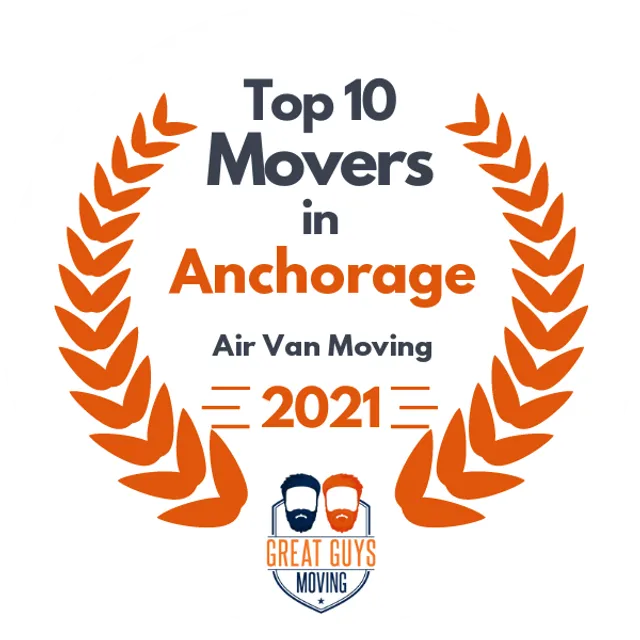 Top 10 Movers in Anchorage, AK 2021 award