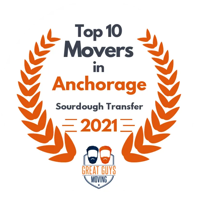 Top 10 Movers in Anchorage, AK 2021 award