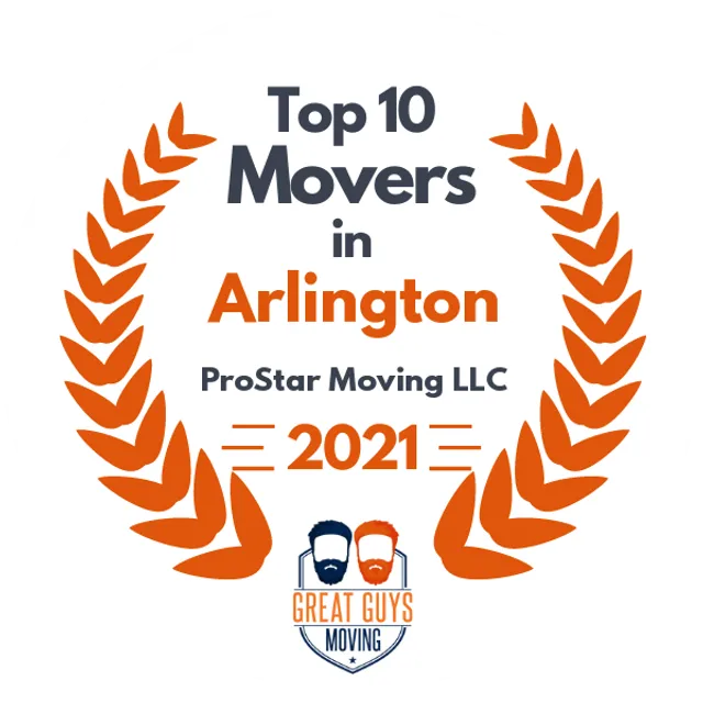 Top 10 Movers in Arlington, TX 2021 award