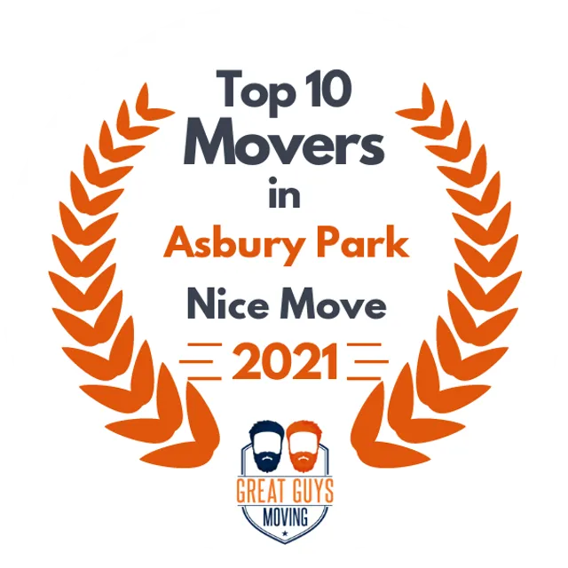 Top 10 Movers in Trenton, NJ 2021 award