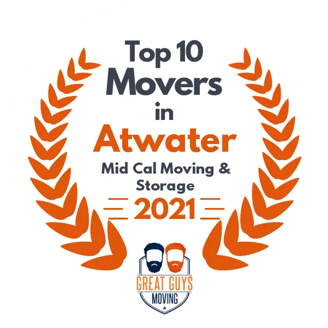 Top 10 Movers in Madera, CA 2021 award