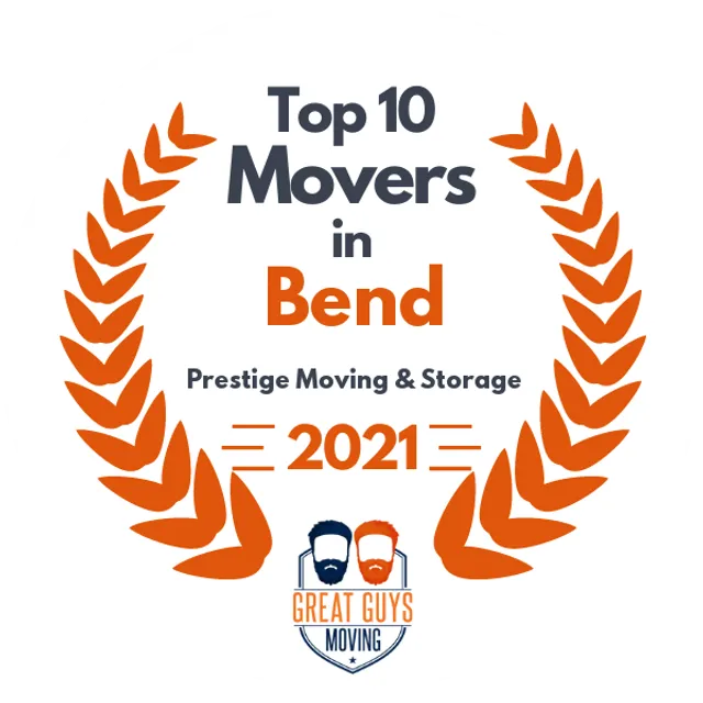 Top 10 Movers in Bend, OR 2021 award