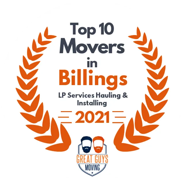 Top 10 Movers in Billings, MT 2021 award