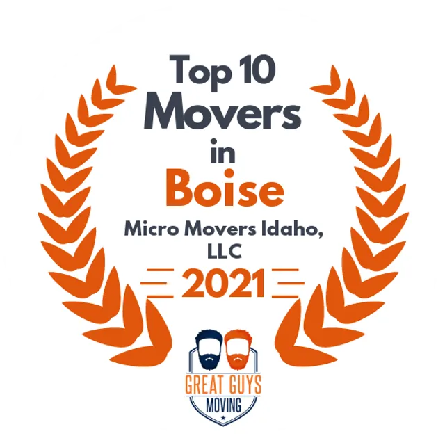 Top 10 Movers in Boise, ID 2021 award