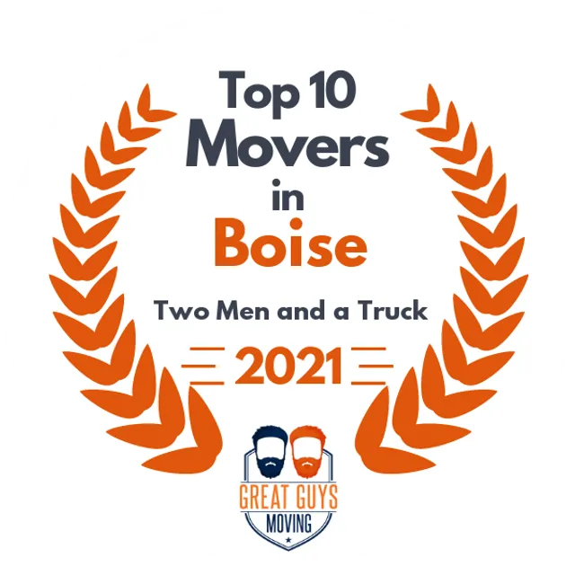 Top 10 Movers in Boise, ID 2021 award