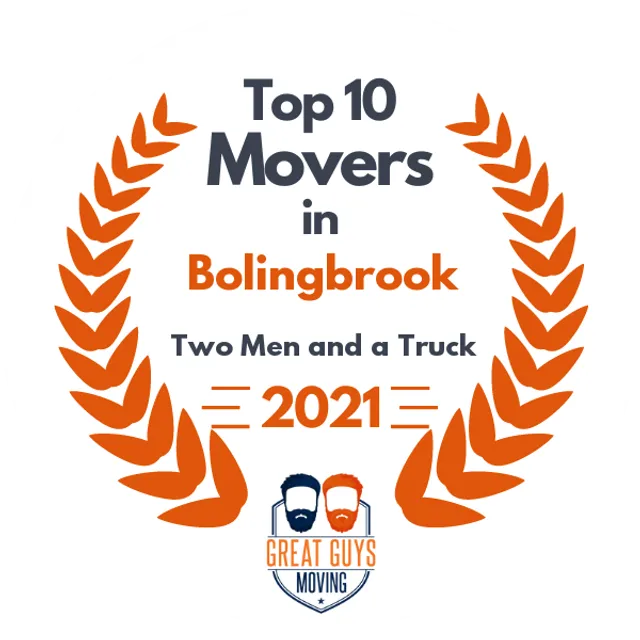 Top 10 Movers in Plainfield, IL 2021 award