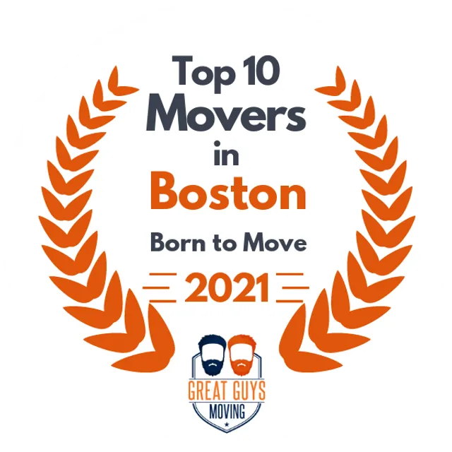 Top 10 Movers in Boston, MA 2021 award