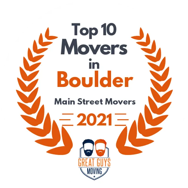 Top 10 Movers in Lakewood, CO 2021 award