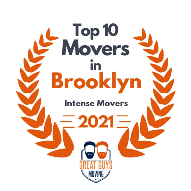 Top 10 Movers in New York City, NY 2021 award